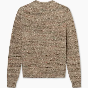 forét Knitwear | ARTIST ALPACA KNIT - KHAKI MELANGÉ