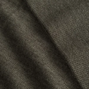 forét Knitwear | BASE MERINO POLO KNIT - DARK GREY MELANGÉ