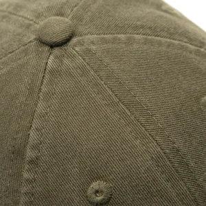 forét Caps | HAWK WASHED CAP - ARMY/RED