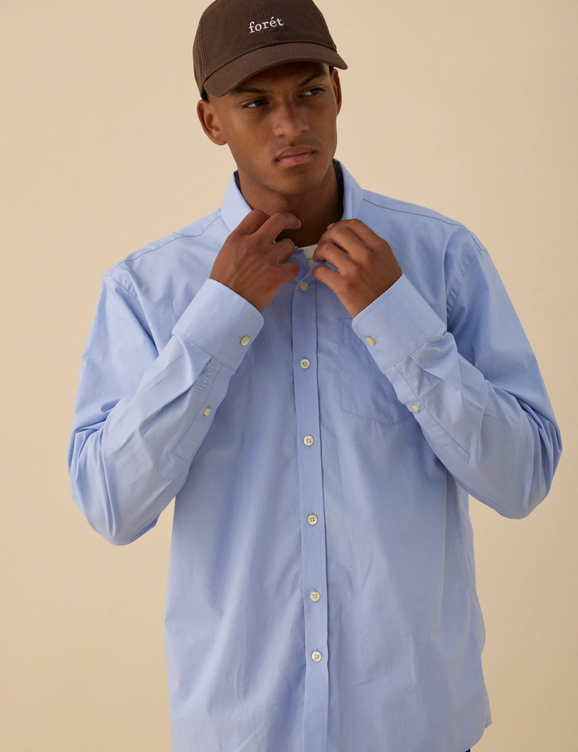 forét Accessories | Classics | HAWK WASHED CAP - BROWN