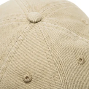 forét Caps | HAWK WASHED CAP - KHAKI/RED
