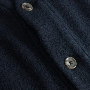 forét Overshirts | Knitwear | HILL WOOL CARDIGAN - NAVY