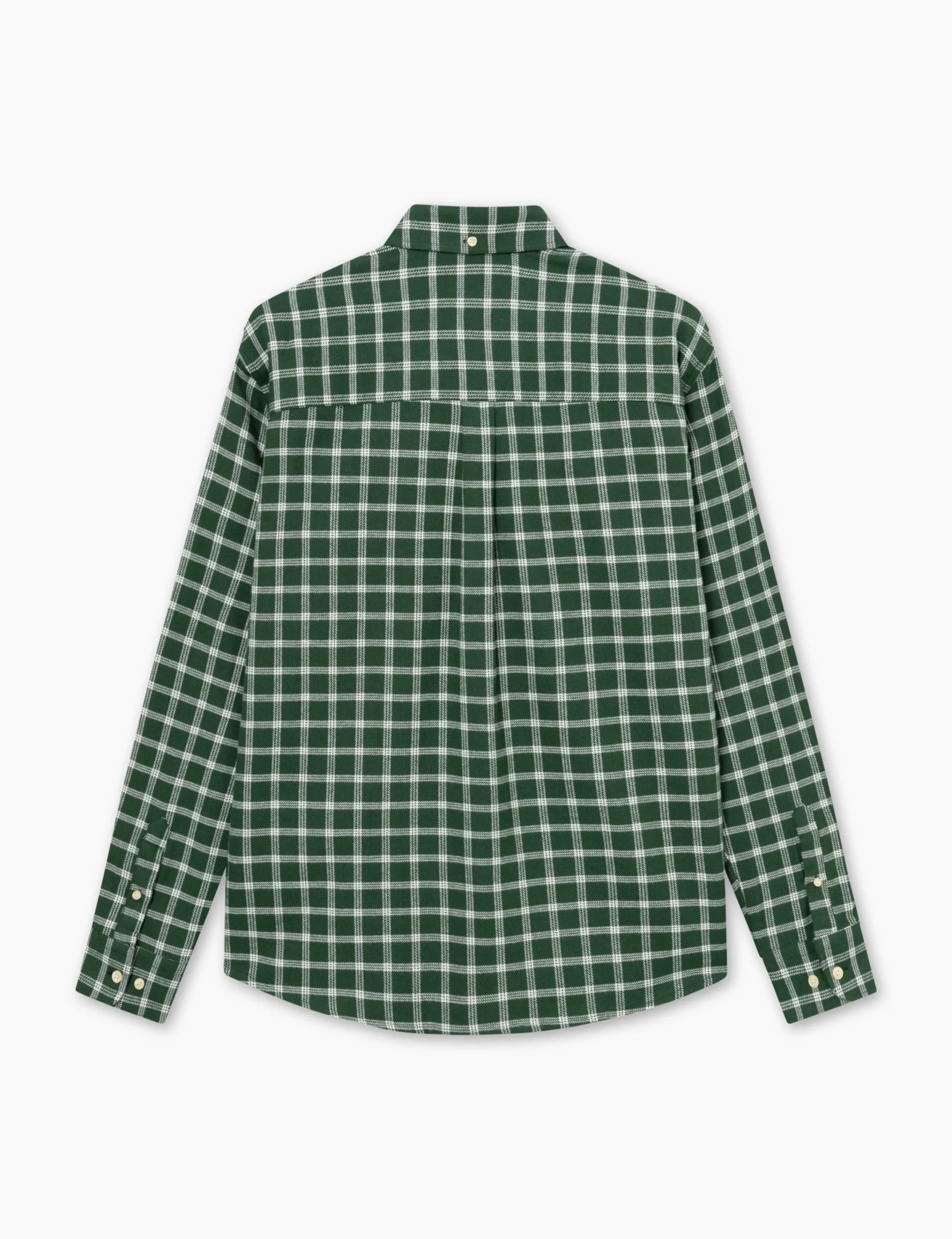 forét Shirts | HORNET FLANNEL SHIRT - GREEN/CLOUD