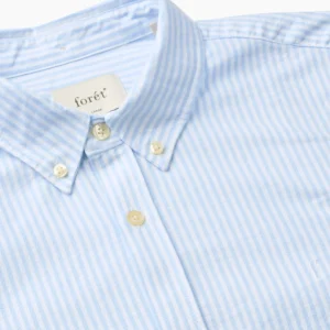 forét Shirts | Classics | LIFE SHIRT - LIGHT BLUE STRIPE