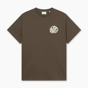 forét T-Shirts | LOOP T-SHIRT - COLD BROWN