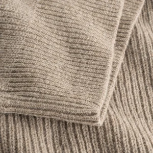 forét Knitwear | Sweatshirts | MARSH RIB ZIP HIGH NECK -