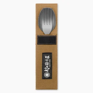 forét Outdoor Goods | Goods | MURANOKAJIYA X FORÉT - FORK u0026 SPOON SET - TITANIUM