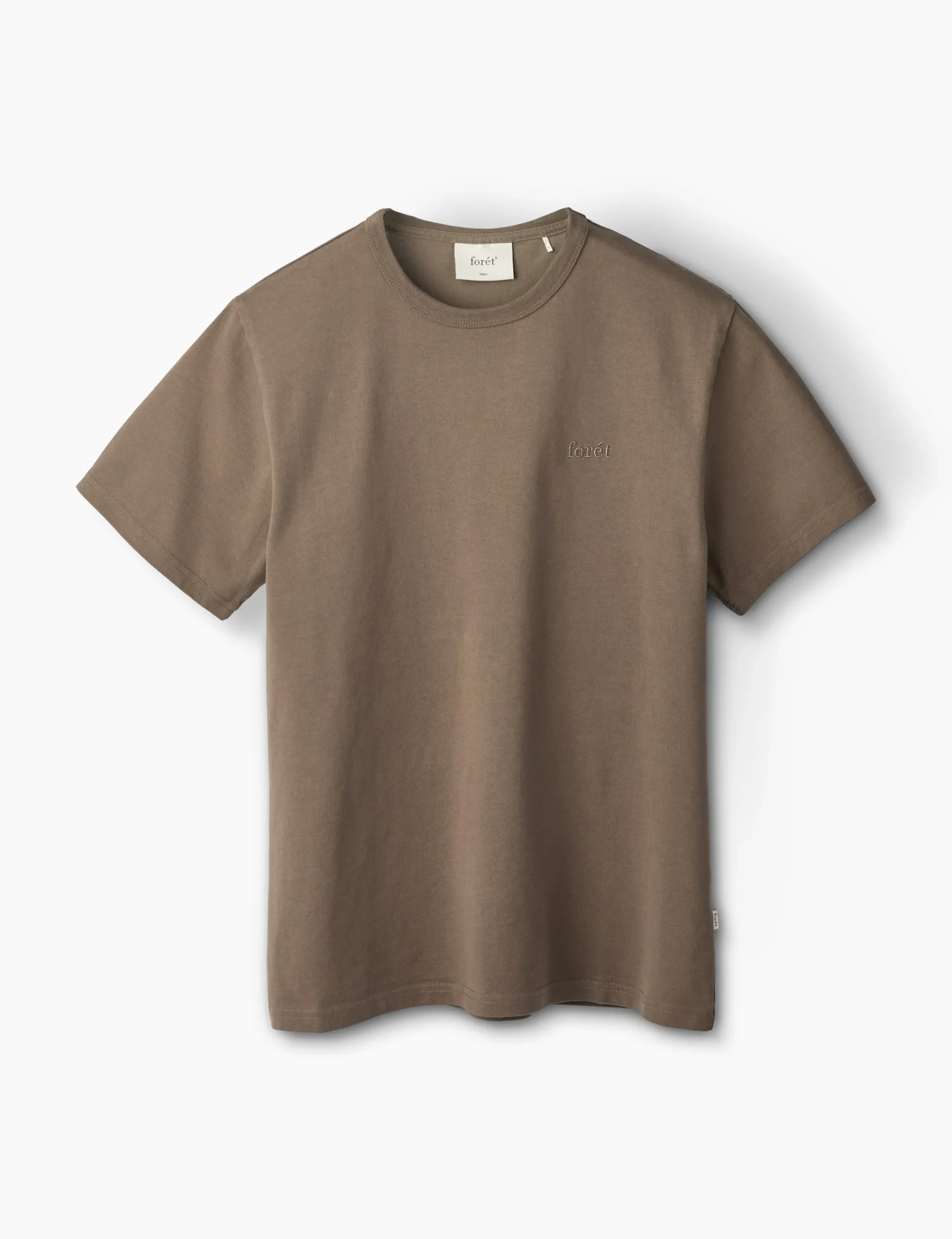 forét T-Shirts | OAK T-SHIRT - COLD BROWN