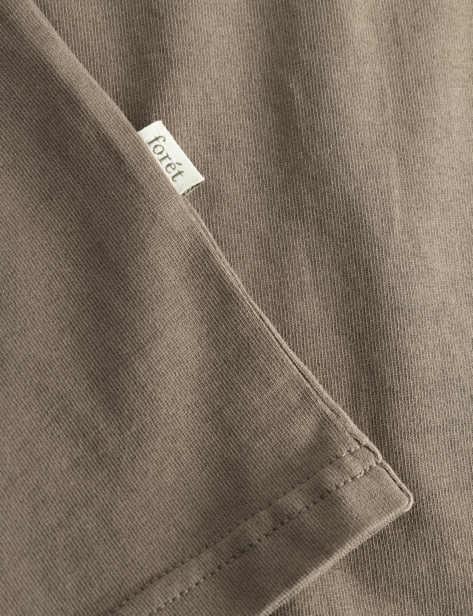 forét T-Shirts | OAK T-SHIRT - COLD BROWN