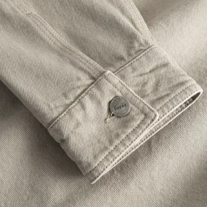 forét Overshirts | ROWAN LOGO OVERSHIRT - VINTAGE KHAKI