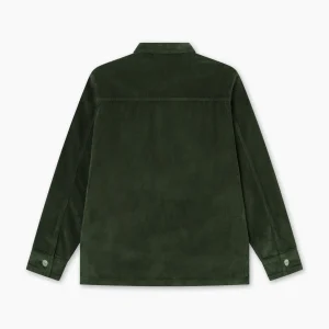 forét Shirts | Overshirts | ROWAN OVERSHIRT - DARK MOSS CORDUROY