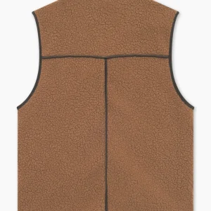 forét Jackets | Vests | TULIP SHERPA FLEECE VEST - BROWN