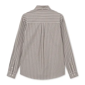 forét Shirts | VISION SHIRT - COLD BROWN/KHAKI STRIPE